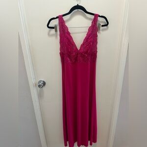 Natori Fuchsia Lace Chemise